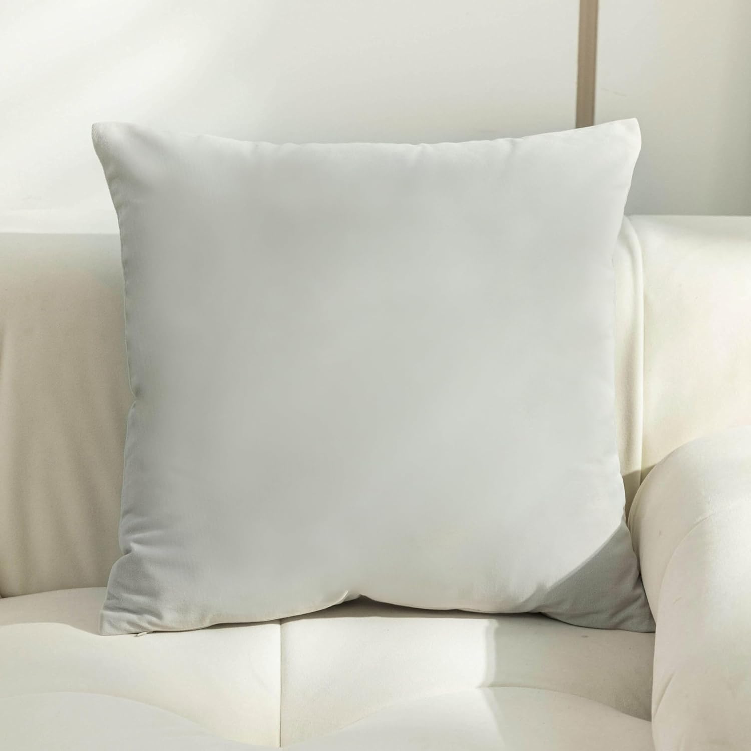 Home Brilliant Decorative Euro Sham Cover 26 x 26 inch Velvet Pillow Cover for Couch Bench Sofa Bedroom 26x26, Rock Gray