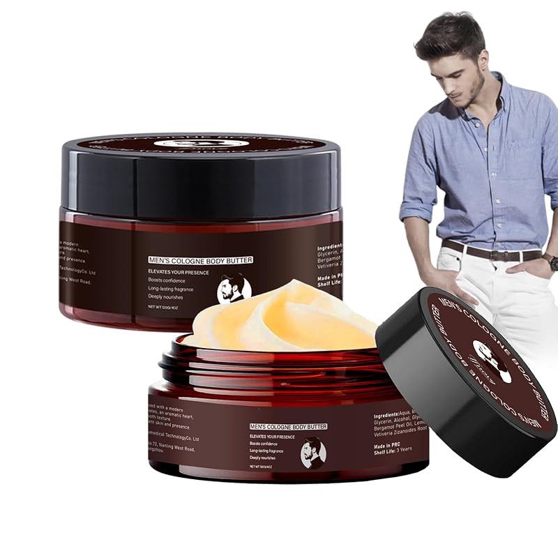 Manteiga corporal masculina OcoSlow com fragrância de sândalo