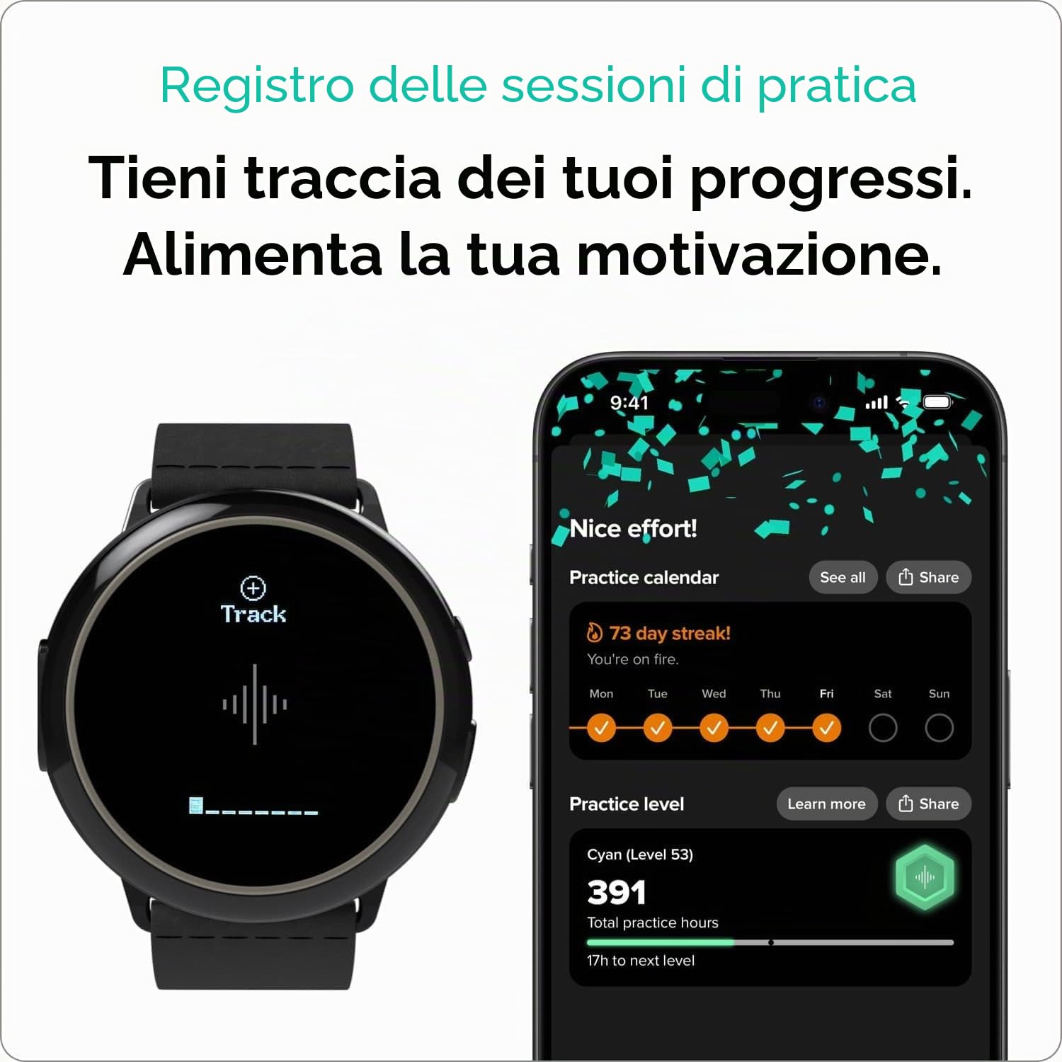 Soundbrenner Core Steel | Metronomo vibrante, Accordatore cromatico, Misuratore di decibel e Orologio | Ideale per più strumenti (chitarra, basso, violino, ukulele), 21.3 x 13.7 x 8.4 cm