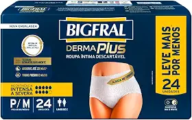 Roupa Íntima Bigfral Derma Plus P/M 24 Unidades