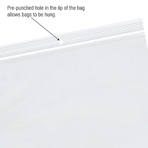 Miniatura 5 de Aviditi Poly Bolsa con cierre hermético blanco, Transparente, 1000