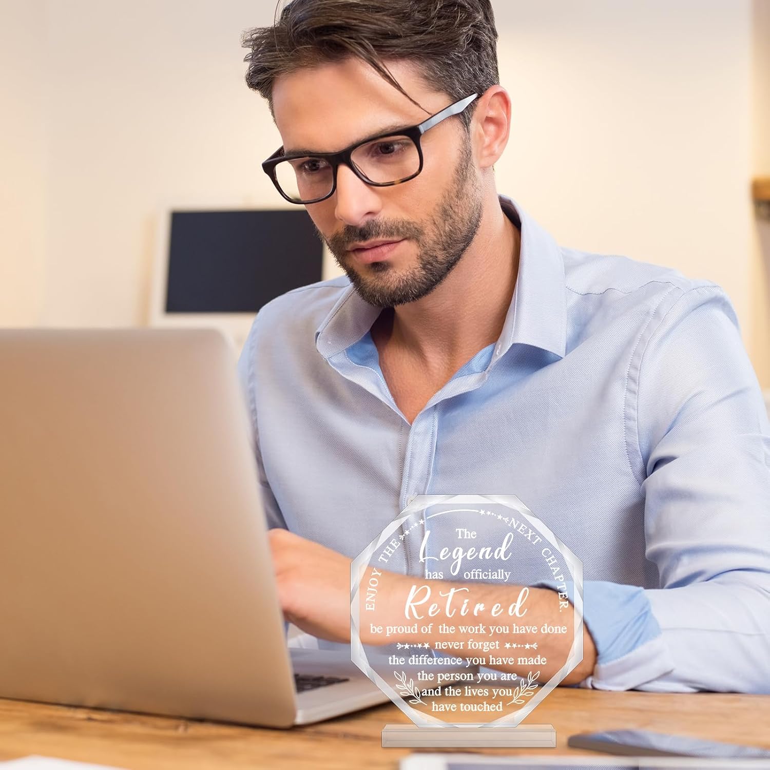 Chunful Happy Retirement Gifts for Men Women Never Understand the Difference You Made Keepsake and Paperweight Retirement Plaque Inspirational Gifts for Retired Teacher Police(Classic Style) - Image 5