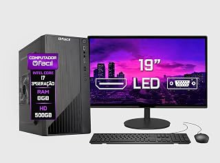 Computador Completo Blue PC Intel Core I7 (3ª Geração) 8GB HD 500GB - Monitor 19" Led Teclado e Mouse