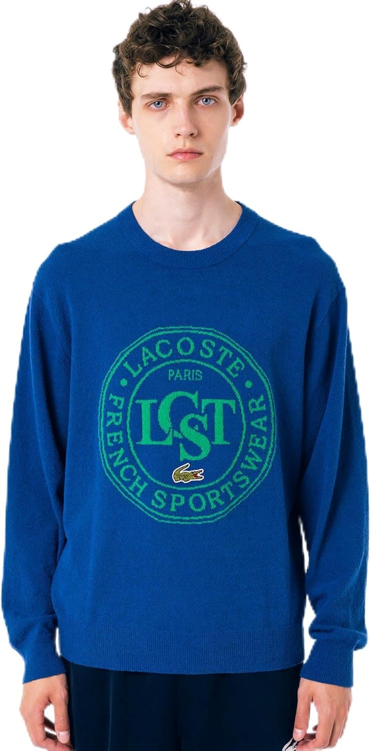 [ラコステ] セーター [公式] ナイロン×コットンジャカードニットセーター メンズ AH9362-99