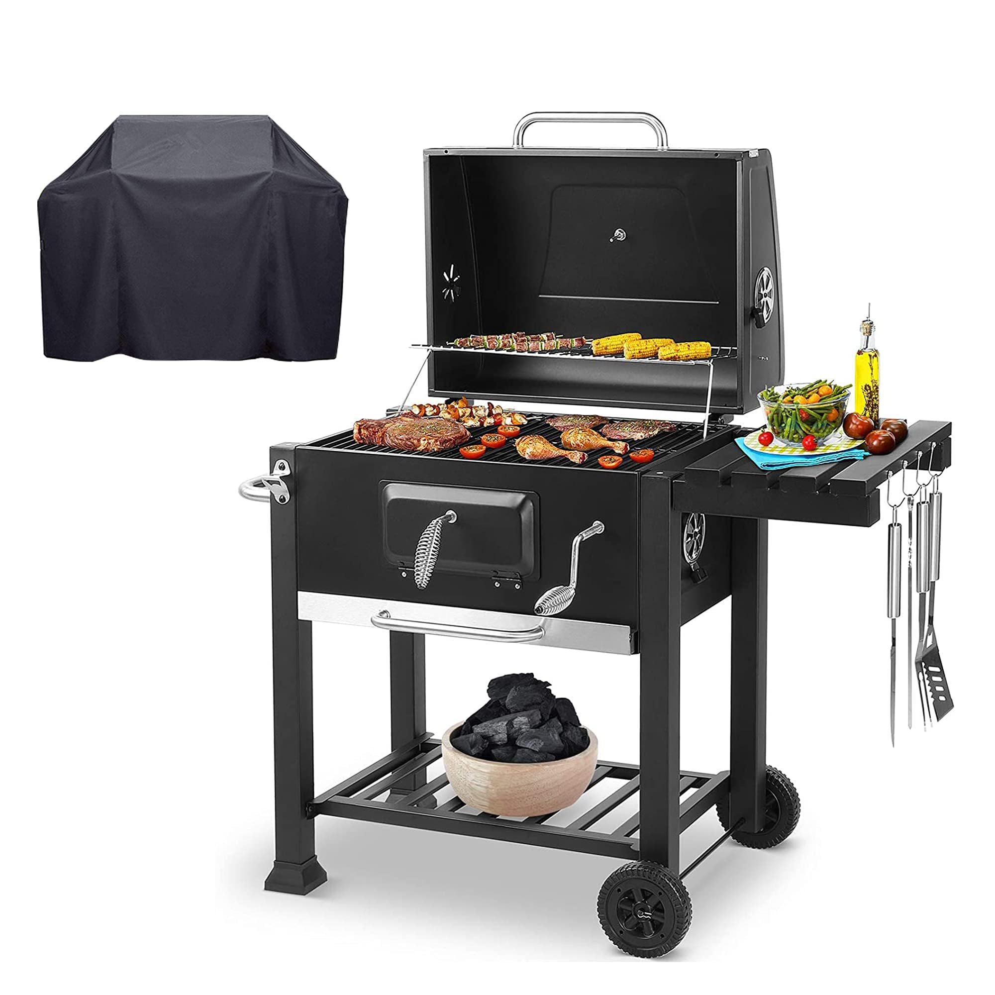 中型バーベキューグリル 金属製 バーベキューグリル