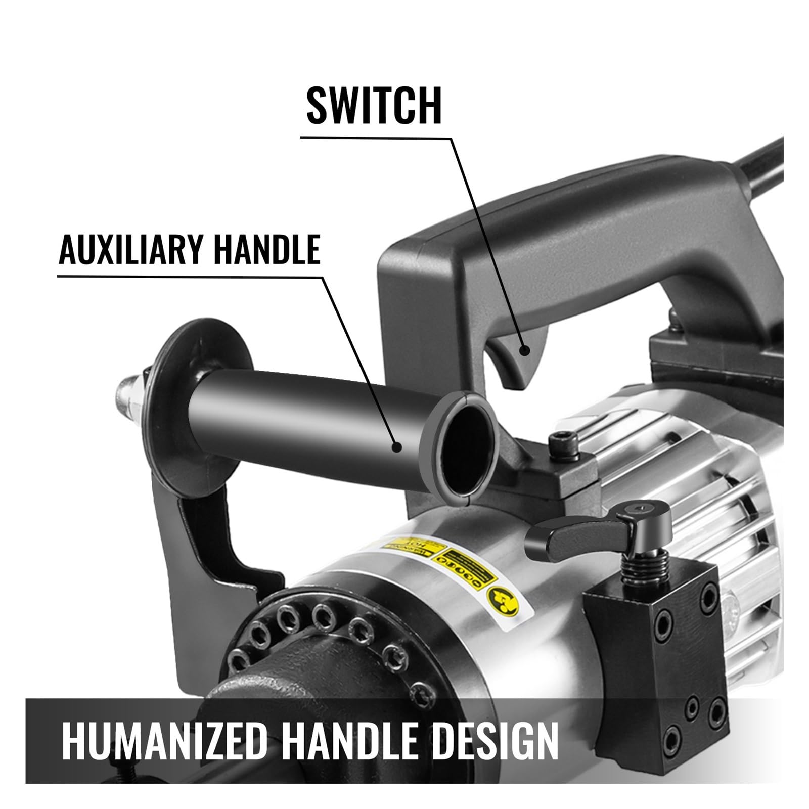 Zaciskarka Hydrauliczna, Handheld 1500W elektryczna hydrauliczna giętarka do prętów zbrojeniowych, 4mm-25mm 110 prędkość gięcia 5 S silnik z czystej miedzi ze szczotką węglową