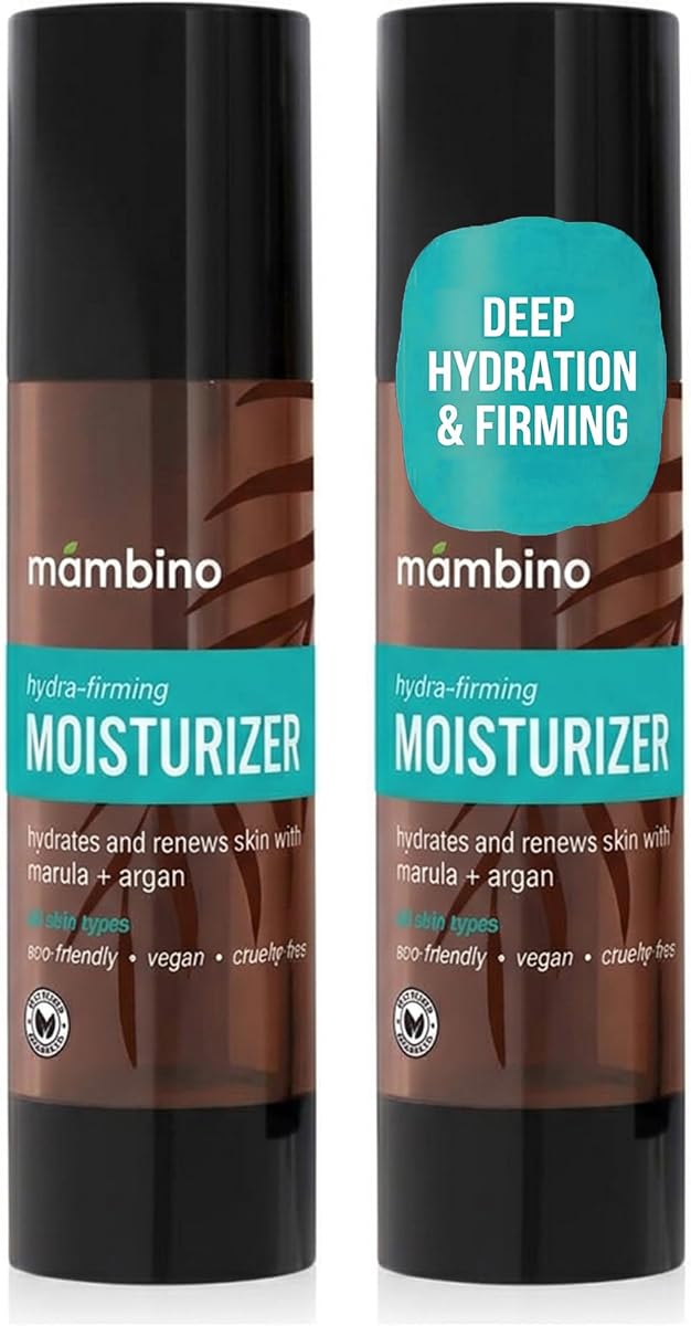 Mambino Organics Balancing Sheer Face Moisturizer for Oily Skin, Lightweight Hydrating Moisturizer for Skincare & Anti-Aging Care, Non-Greasy Face Moisturizer, Cruelty-Free, 2-Pack