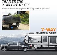 Vista 6 de MECMO - Arnés de cableado de remolque de 7 pines de 4 pies de reemplazo para RV con hoja de remolque de 7 vías resistente con conector de extremo