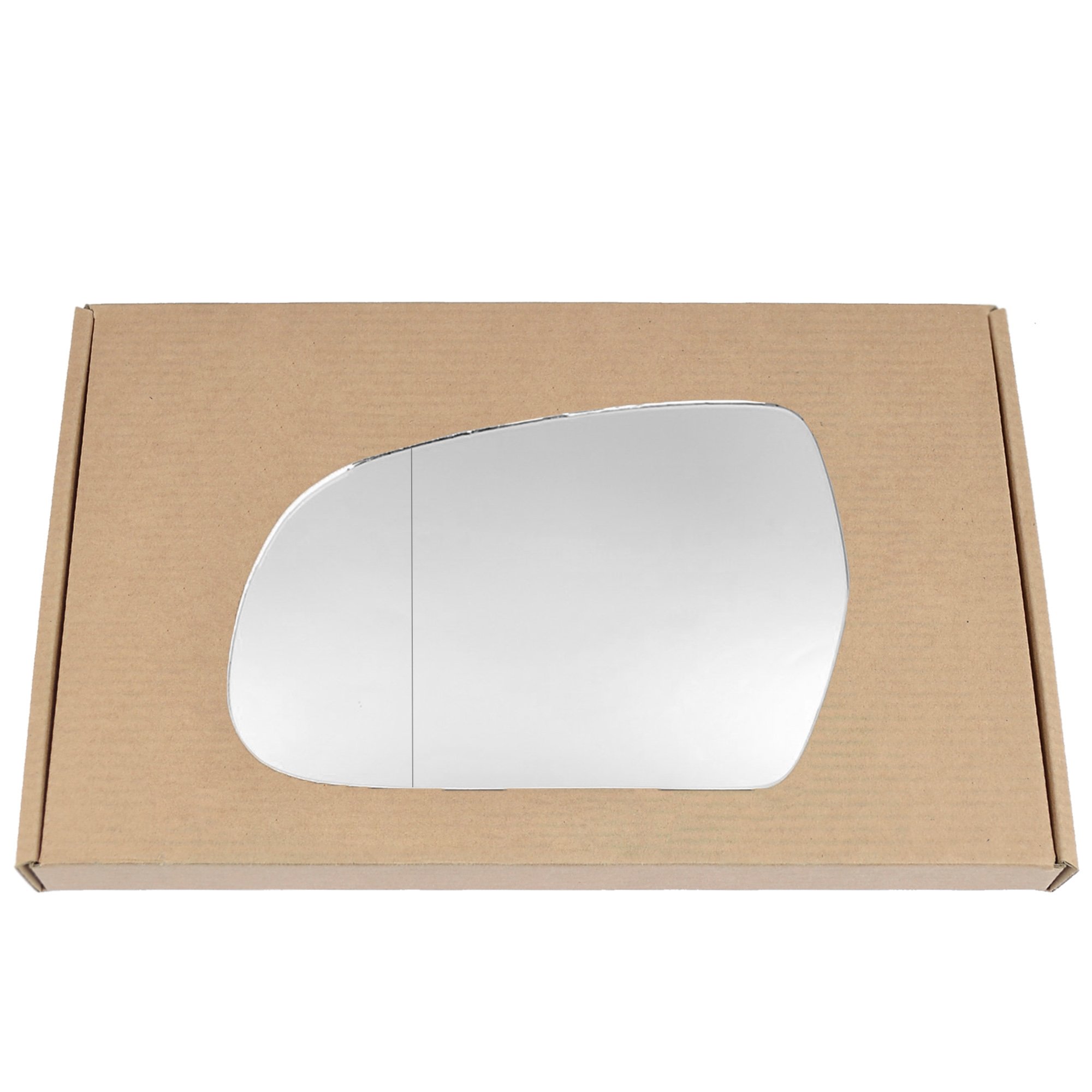 Less4SparesWing Mirror Glass Left Compatible with Audi A4 2010-2015 STICK-ON Passenger Near Side with Blind Spot