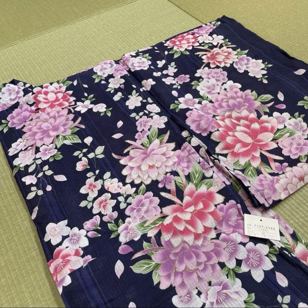新品未使用　タグ付き　浴衣　帯　下駄　バッグ　4点セット Amazon.co.jp: タグ付き浴衣4点セット 浴衣 帯 バッグ 下駄