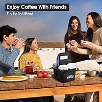 Vista 3 de Portavasos Portátil Transportador de Bebidas y Portavasos de Café Reutilizable - Bolsa Plegable para 4 Tazas con Bolsillos Organizadores que Asegura