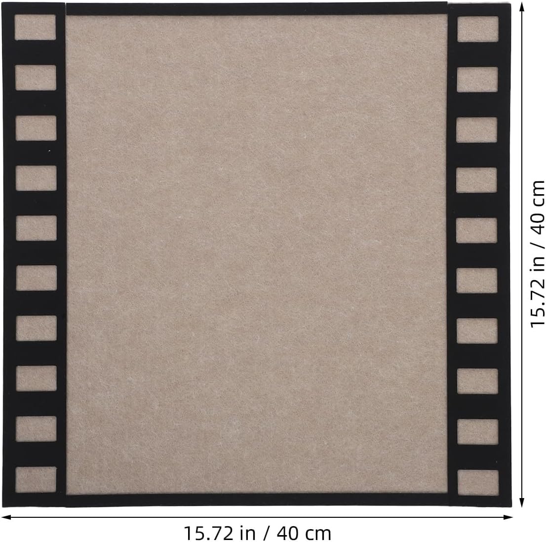 Memo Bulletin Board: Decorative Felt Pin Board - 15.7" X 15.7" Vision Pad for Wall - Photo Display Memo Notice Announcement Decor - Self Adhesive Design
