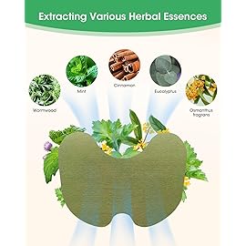 MYMULIKE 52 Count Knee Patches, Warming Herbal Patches for 8H Long Lasting Reducing of Joint Uncomfortable, Wormwood Extract Sticker for Knee, Back, Neck, Shoulder