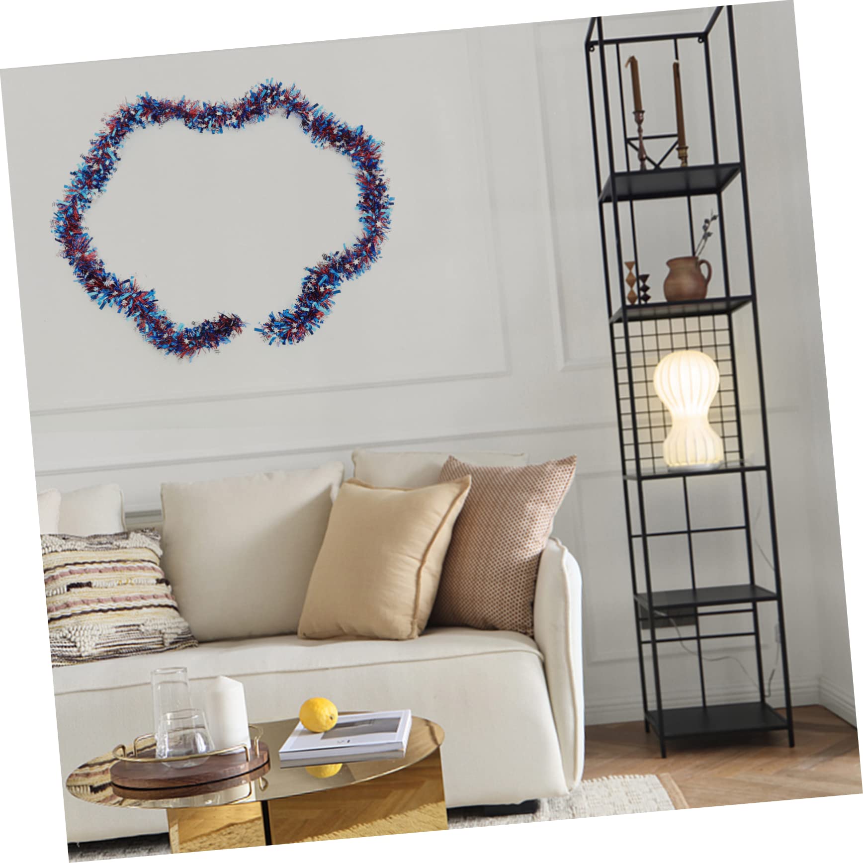 Ciieeo 5 Ensembles Barres De Couleur Fanion Guirlande Fierté Quatrième Festival Décoration Faire La Fête Indépendance Banderole Clinquant Longues Bandes Plastique 2 Pièces * 5