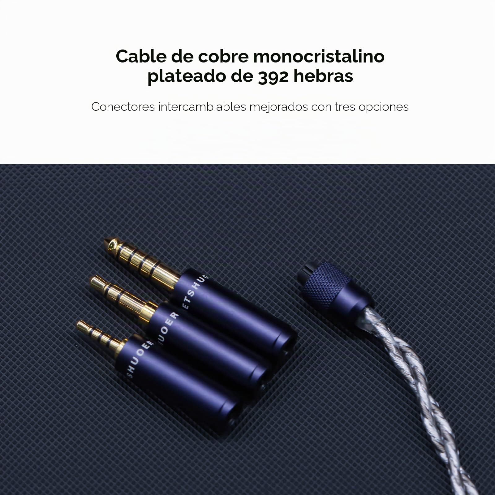 Letshuoer S12 Pro - Auriculares intraurales de 14,8 mm con Controlador magnético planar, con Cable, Auriculares HiFi para teléfonos Inteligentes/PC/Tablet (Azul Espacio Profundo, Conector de 2,5 mm,