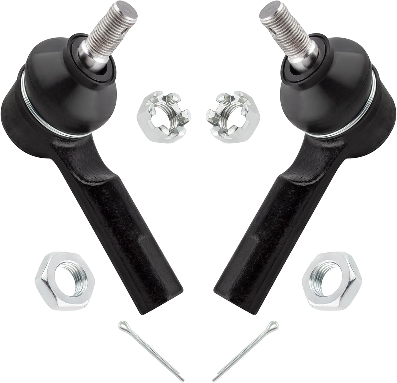 ES3438 EV458 Front Inner & Outer Tie Rod Ends for Infiniti I30 2000-2001 I35 2002-2004 Nissan Maxima 2000 2001 2002 2003, Pack of 4