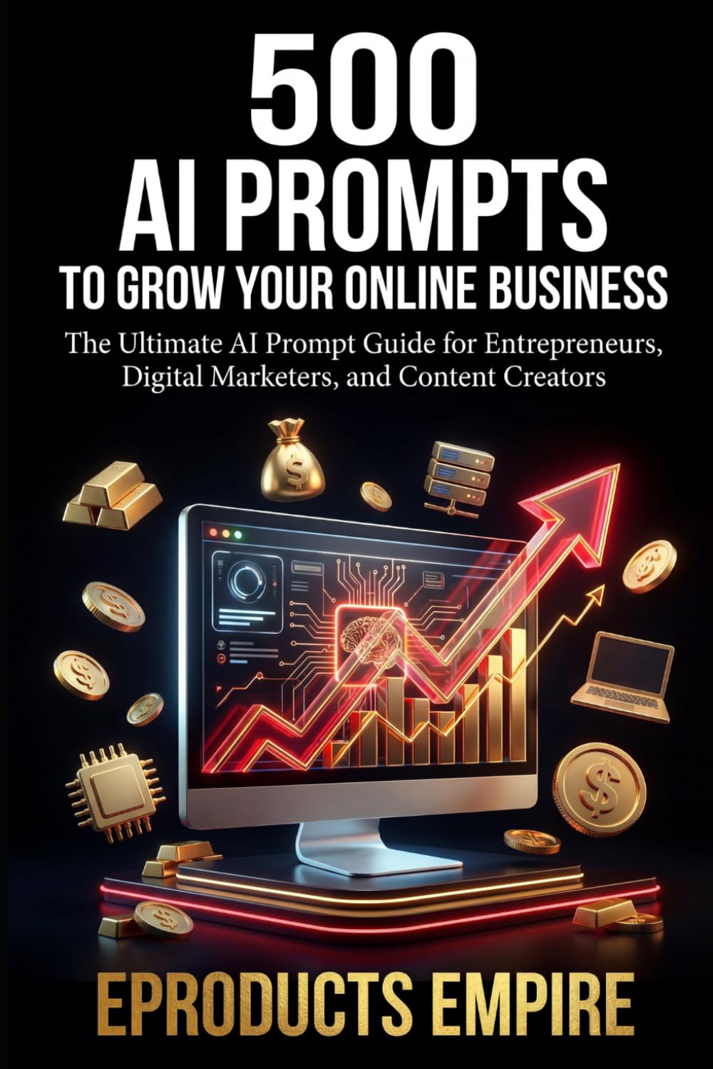 AI Prompts to Grow Your Online Business: 500 Prompts for Entrepreneurs, Digital Marketers, and Content Creators (The Digital Income Blueprint Series)