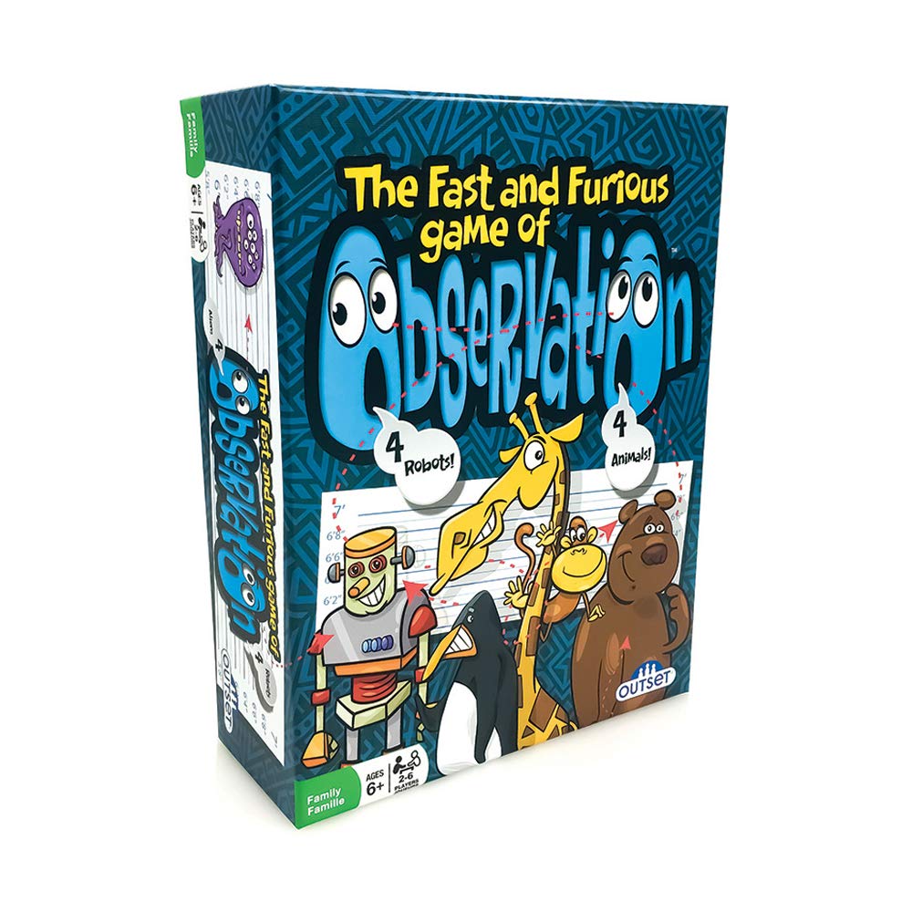 Observation - A Fast Card Game of Quick Thinking - Find The Set of 4! - 2 to 6 Players - Fast & Easy-to-Learn Card Game for Families - Fun for Kids & Adults, Ages 6+ by Outset