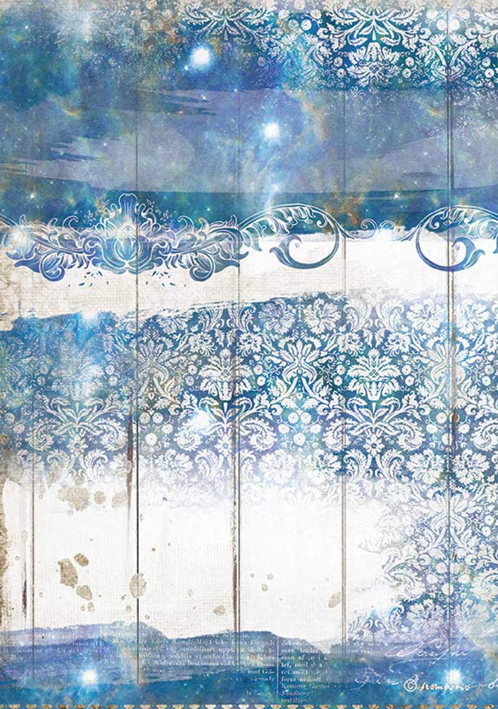 StamperiaINTERNATIONAL, KFT Stamperia-Rice Paper-Romantic Sea Dream-Texture, Multicoloured, A4