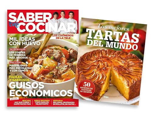 Pack Saber Cocinar #103 | Revista: Mil ideas con huevo + Libro: Las tartas más famosas