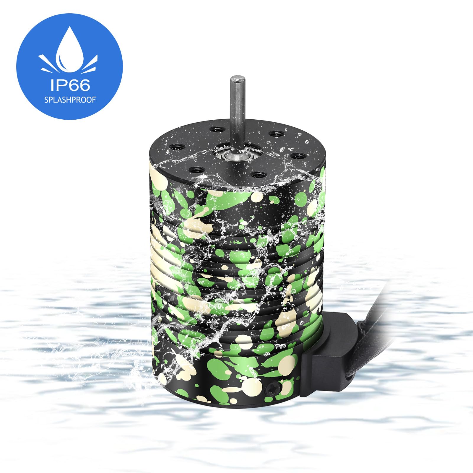 Motor sin escobillas impermeable 3650 3900KV 3.175 mm para coche de carreras RC 1/10 camión todoterreno