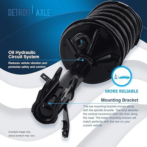 Miniatura 978 de Detroit Axle - Puntal delantero para Hyundai Sonata 2012-2014 2012-2015 Kia Optima, puntal lateral izquierdo con montaje de resorte helicoidal 2013