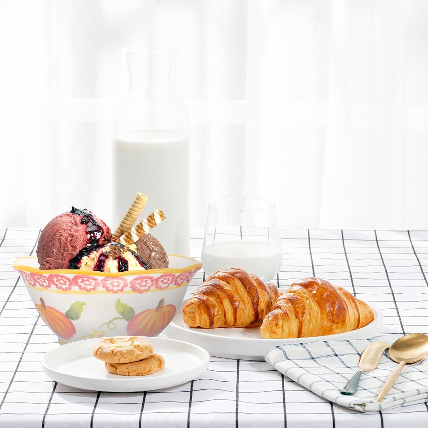 Halloween Pumpkin Ceramic Food Serving Bowl for Restaurant Use