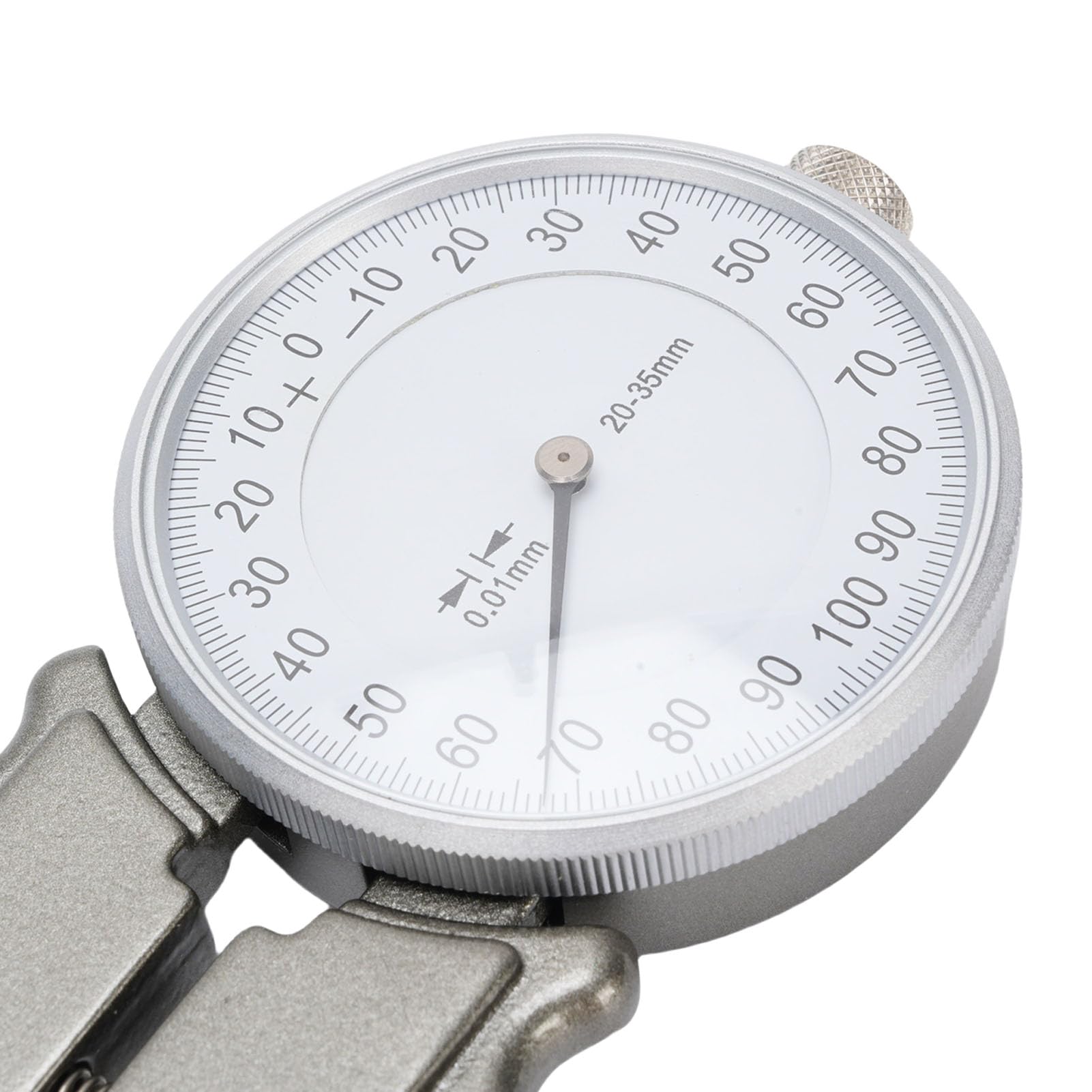 Garosa Calibrador de Dial Interno Herramienta de Medición de Precisión con Graduación de 0,01 Mm para Mediciones de Orificio y Diámetro Interno Rango de 20-35 Mm 12 Cabezales Aleación de Aluminio