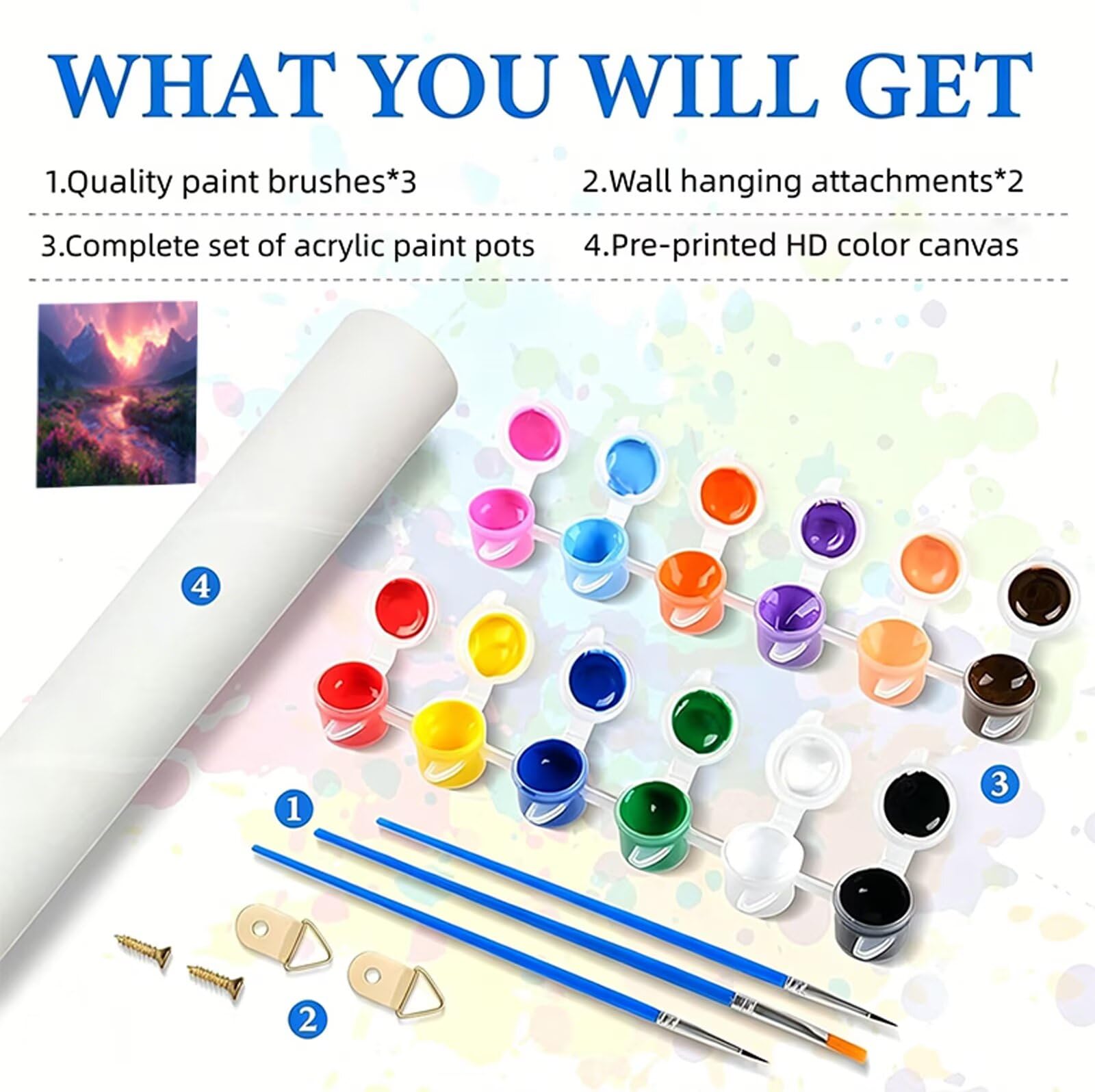 Pintar por Numeros 100x200cm Paisaje Pintar por Numeros Adultos Rosa Paint by Numbers Adult, Cuadros para Pintar con Pinceles y Pigmento, Manualidades Adultos para Decoración Pared (Sin Marco) RB-788