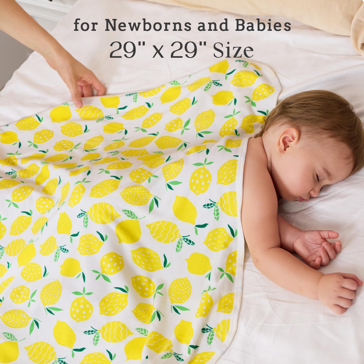 babee Reshinee Paquete de 2 toallas con capucha para bebé, toallas de baño de viscosa de bambú suaves para recién nacidos, regalos de baby shower, esenciales de baño para niñas pequeñas (limón, 29 x