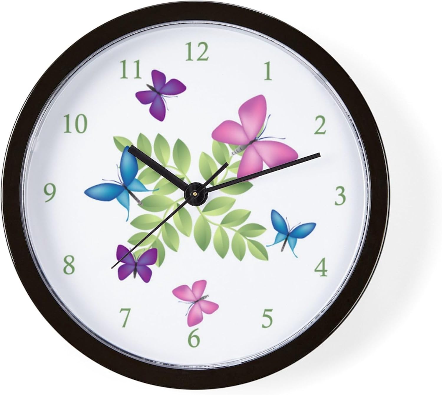 CafePress Butterfly 10" Wall Clock for Livingroom, Kitchen, or Office