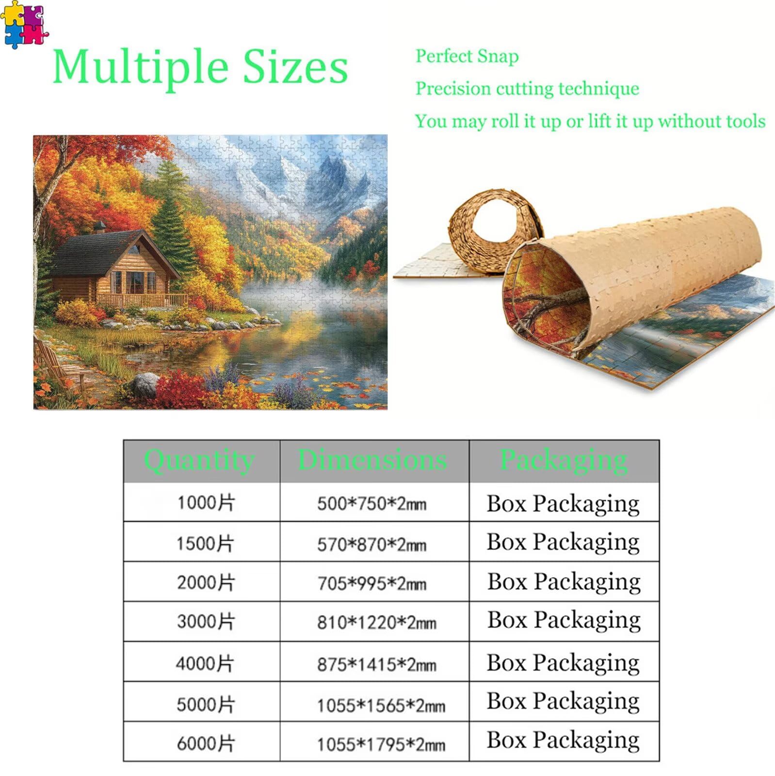 Puzzle 6000 elementów, budka krajobrazowa puzzle 6000 elementów dorośli i dzieci, premium artystyczna łamigłówka, 179,5x105,5 cm Klasyczna gra puzzli dla dorosłych, dekoracja domu, prezent dla