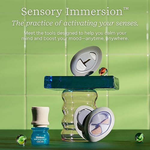 Miniatura 6 de Lifelines Paquete de 2 piedras de tierra con aroma con movimiento y juego de aceites esenciales, difusor de aceite esencial portátil con aire