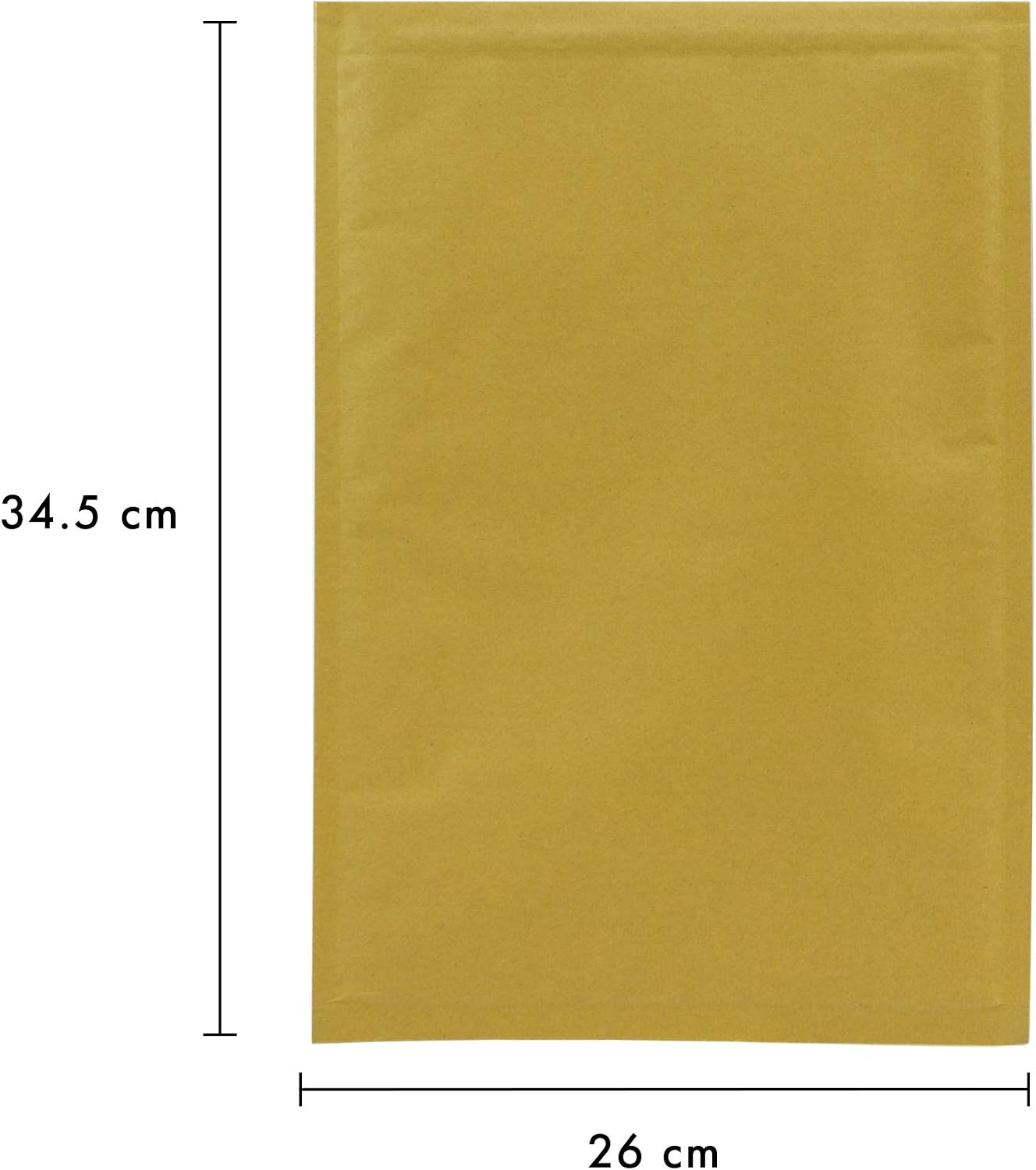 Pukka Pad, Pukka Post Bubble Lined Envelopes – Pack of 10 Self Seal Padded Mailers for Shipping - 260 x 345 mm, Size G - Gold