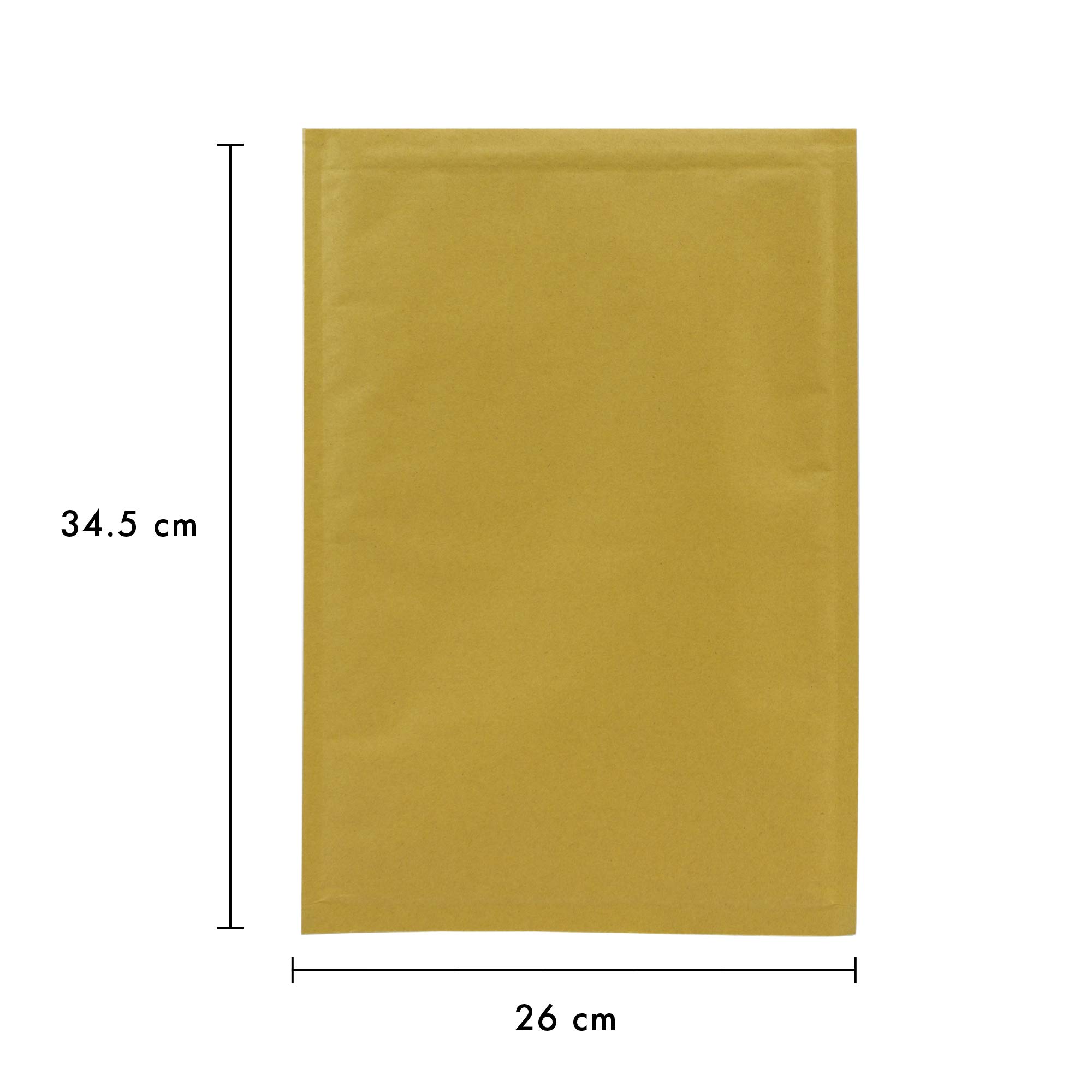 Pukka Pad Post Bubble Lined Envelopes - Pack Of 10 Self Seal Padded Mailers For Shipping, Size G (260x345mm), Gold
