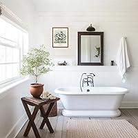 Vista 4 de KBKBART Sage Green Framed Canvas Wall Art, Abstract Van Gogh Wall Art Exhibition Posters, Vintage Flower Art Prints Painting, Retro Boho Green Wall