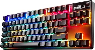 SteelSeries Apex Pro TKL Wireless - HyperMagnetic 2.4GHz Wireless Gaming Keyboard - World’s Fastest Keyboard - Adjustable Actuation - Esports Tenkeyless - PBT Keycaps - USB-C - American QWERTY Layout