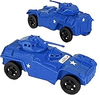 Vista 14 de TimMee Recon Patrol Coches blindados OD Verde y Bronceado Ejército Plástico Hombres Scout Vehículos