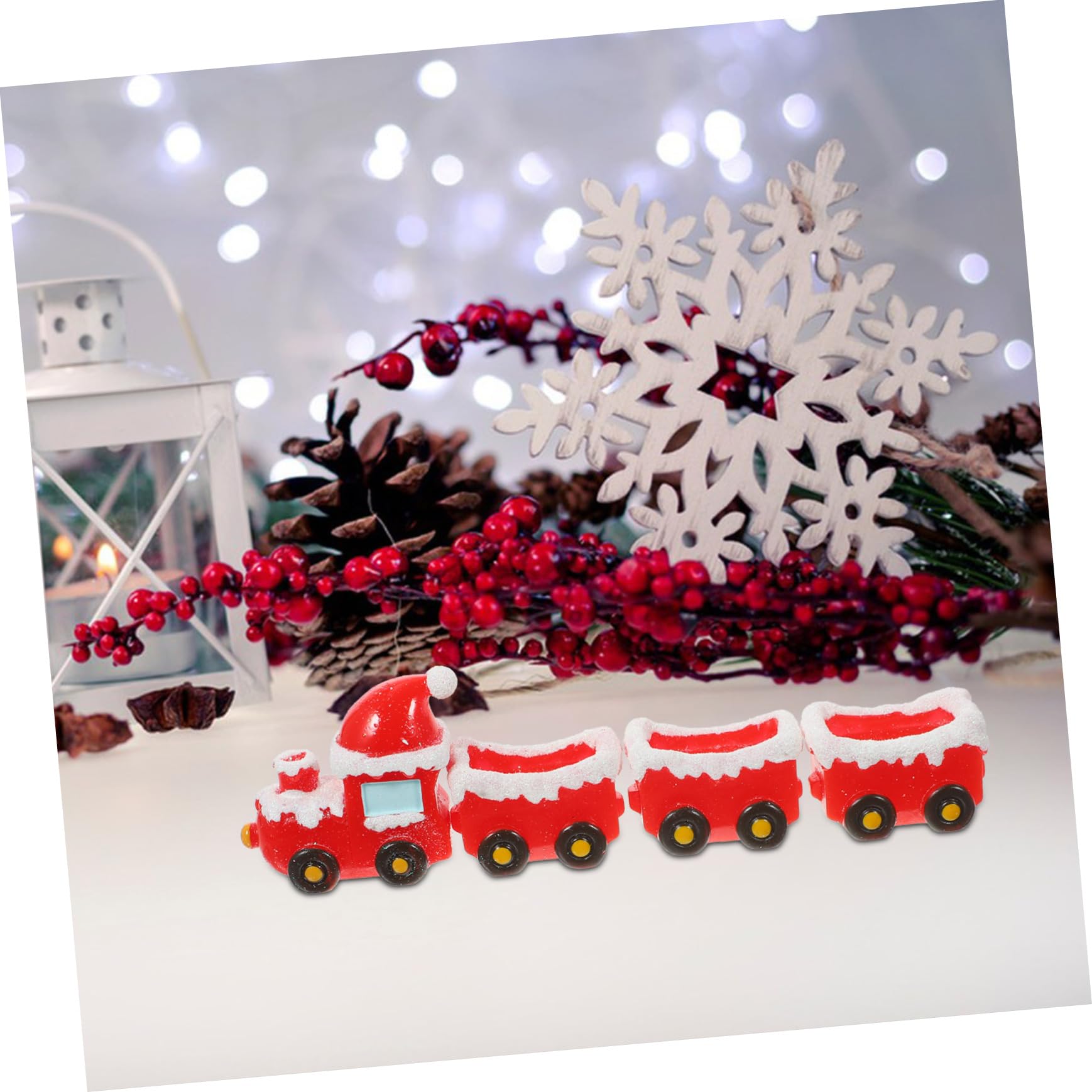 Didiseaon 5 Set Di Decorazioni Natalizie Con Slitta Trainata Da Alci Carrozza Trainata Da Cervi Micro Paesaggi Decorazioni Natalizie In Lamina Decorazioni Per Le Feste Decorazioni