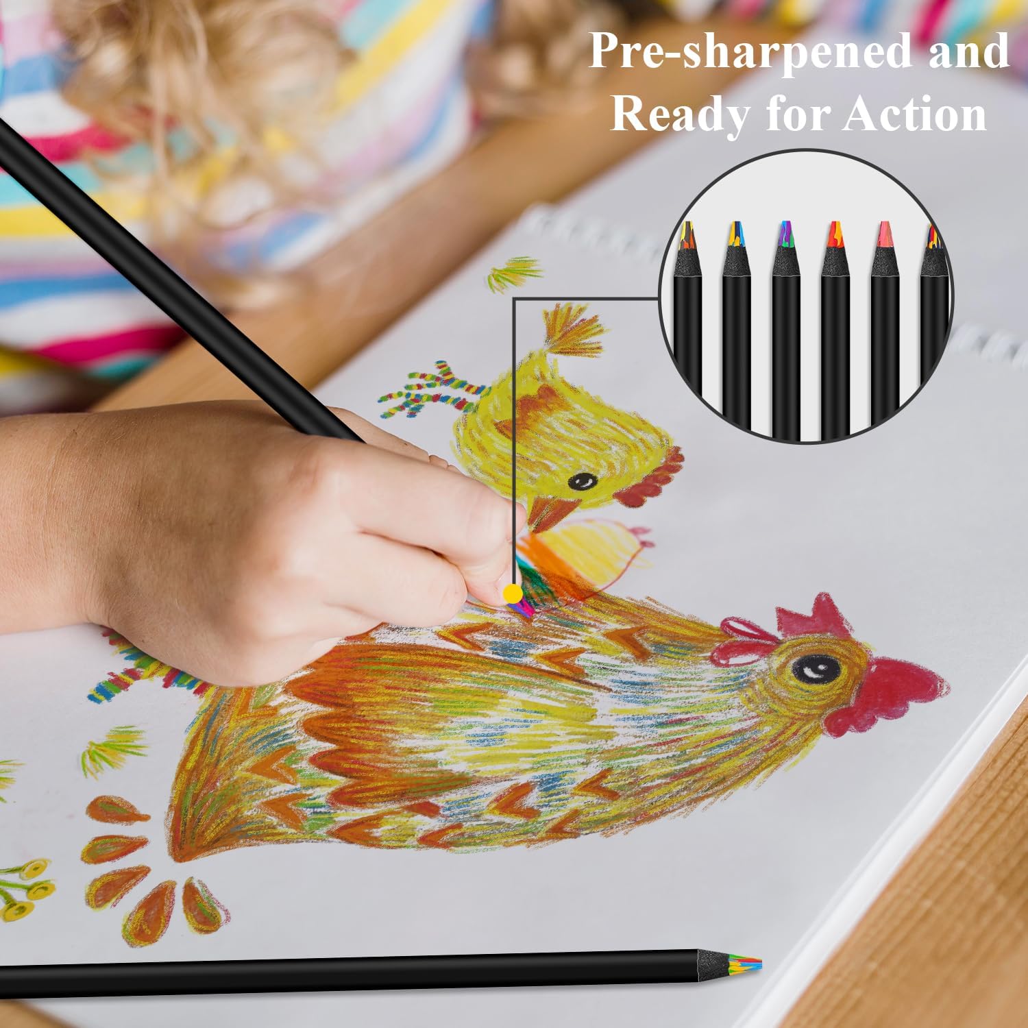 Art Supplies,12-Color Rainbow Colored Pencils Set, Teen Girl Gifts Trendy Stuff, Arts and Crafts for Kids Ages 8-12, Gifts for 5-12 Year Old Girl, Party Favors for Kids 8-12.