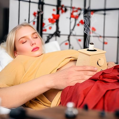 Vista 7 de Barelove 54 Rolls Pure Moxa Stick Wormwood Handmade Moxibustion Sticks Mugwort Blunt Rollers Accessories for Neck Waist Knee Back Acupoint Care