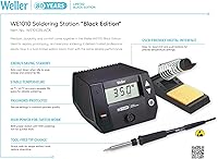 Vista 3 de Weller 80th Anniversary Black Series WE1010 120V Soldering Station WE1010BLACK