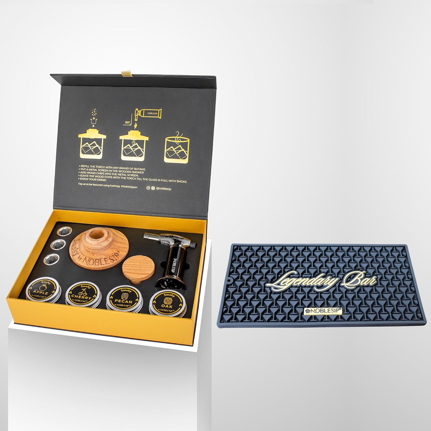 Cocktail Smoker + Bar Mat Legendary Bar