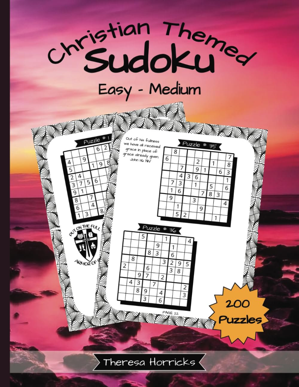 Sudoku Christian Themed: 200 Puzzles, Easy-Medium