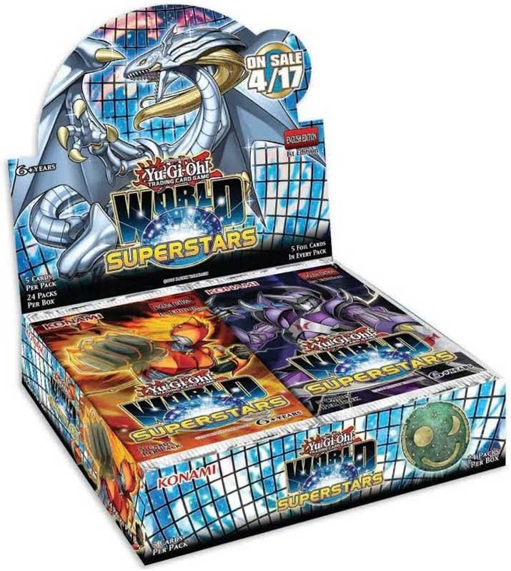 YU-GI-OH! WORLD SUPERSTARS ENGLISH EDITION 1ST EDITION 5CARDS PER PACK 24 PACKS PER BOX