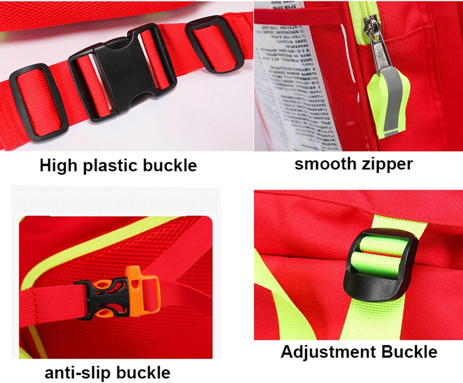 First Aid Responder Bag, Medical Trauma Empty Emergency Storage Large Capacity Kits for Supplies