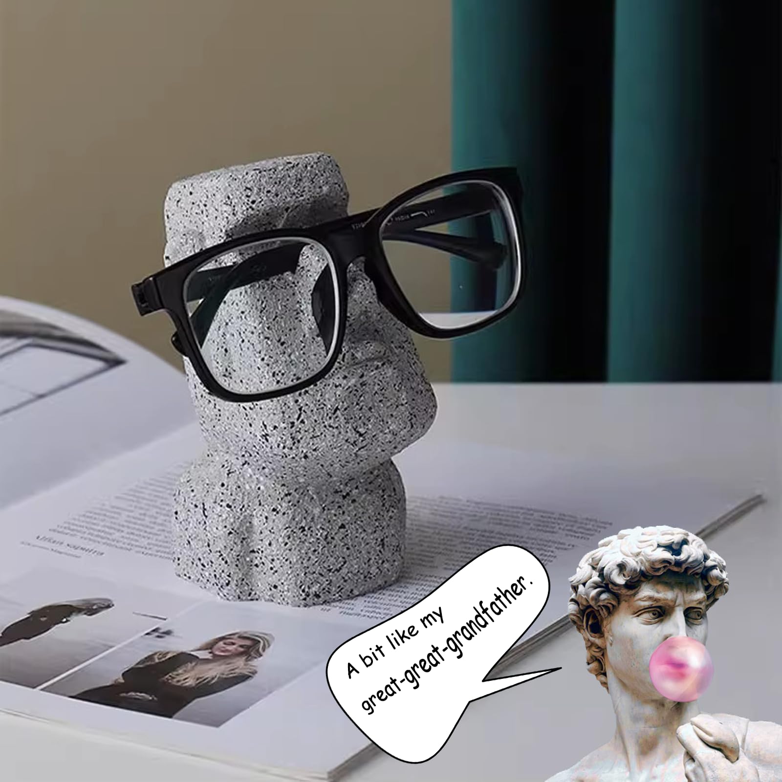 Il Montatura per Occhiali, Montatura per Occhiali Creativa, Grigio può Essere Utilizzato non Solo Come Espositori e decorazioni, ma Anche Come Nuovi Regali per Parenti e Amici