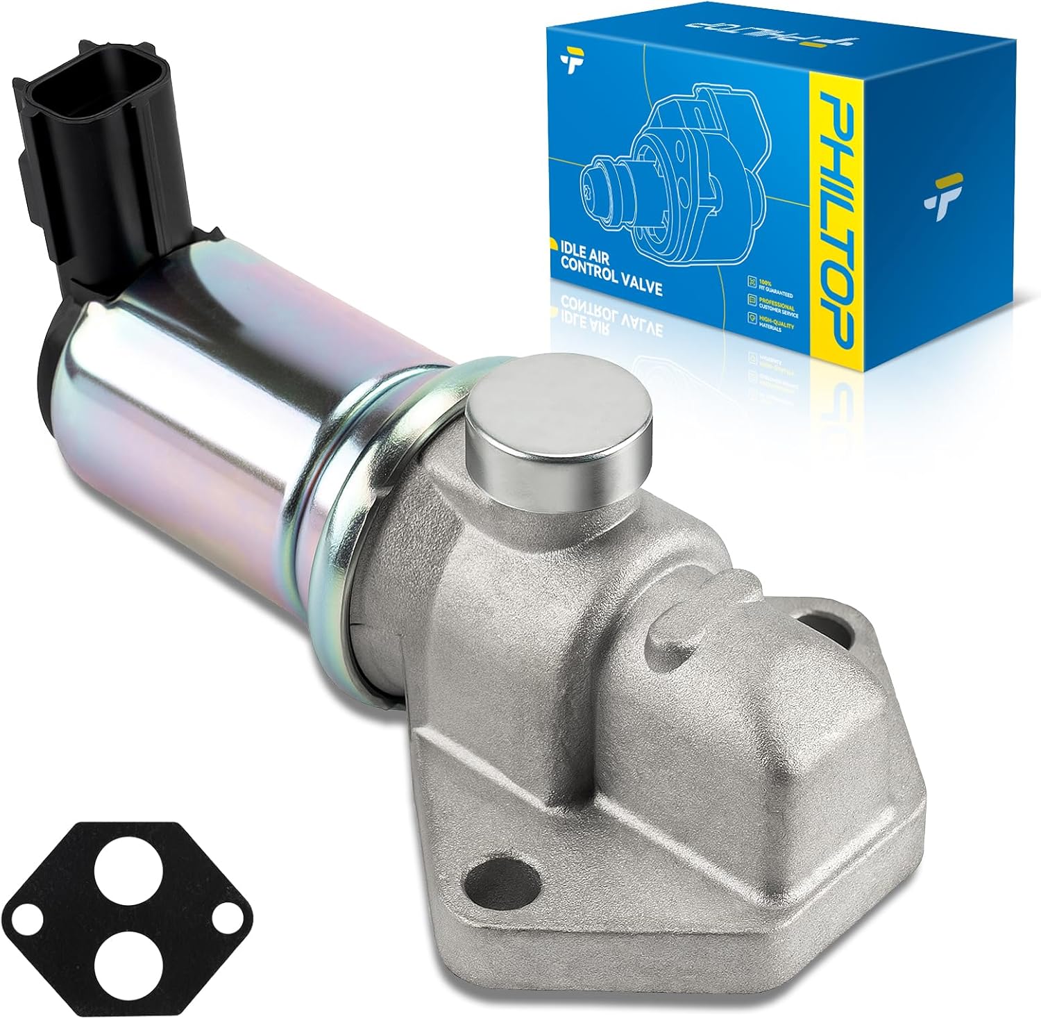 PHILTOP Idle Air Control Valve AC117 for Ford Ranger 1995-2001, Explorer 1995-1997, Continental 1995-2002, Aerostar 1996-1997,B2500 1998-2001,B2300 1995-1997,B3000 1995-2000,B4000 1995-1996