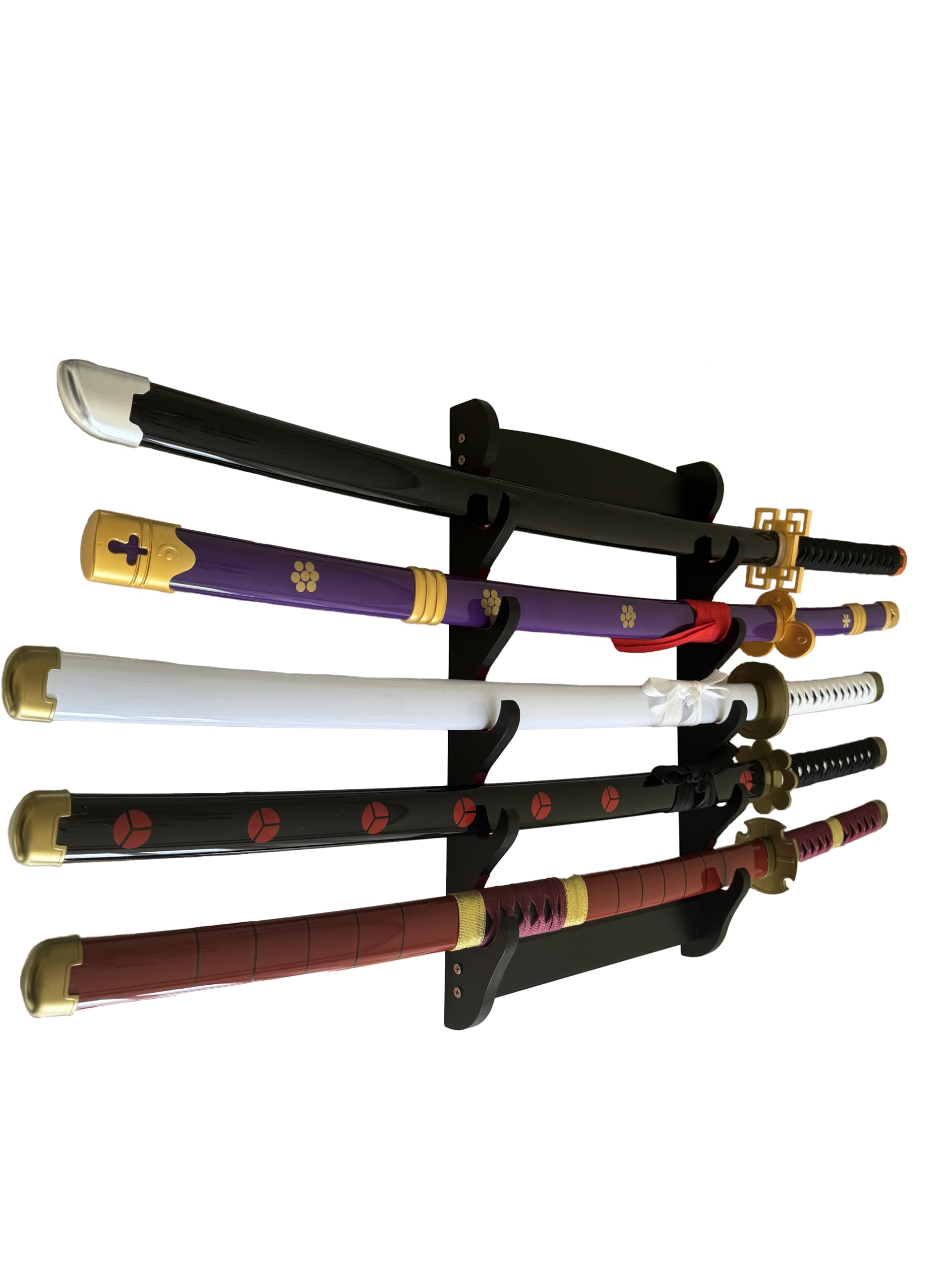 Supporto da parete per Katana Spade 5 Animali con velluto imbottito Samurai Supporto Spada Wakizashi Zoro Animation Spada Display