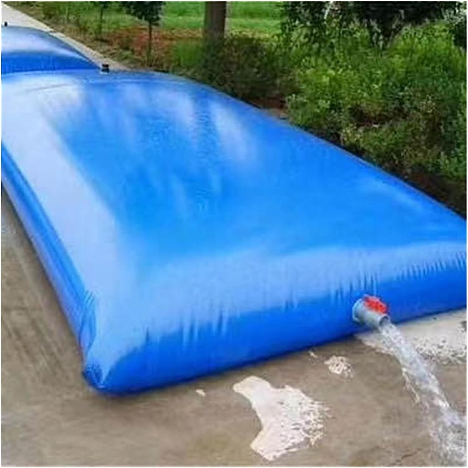 AviiSo Bidón de Agua Plegable 100 litros - 6000 litros, Cisterna portátil en Bolsa para Acampar, Resistir la sequía, Bolsa de Agua de Lluvia Plegable con válvula de Encendido y Apagado (Size : 4000L/
